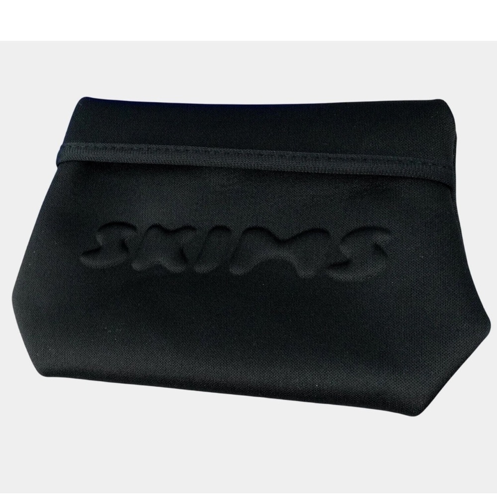 SKIMS Neoprene Pouch Black Rubberized Raised Print Logo Makeup Purse Organizer. - Picture 6 of 6